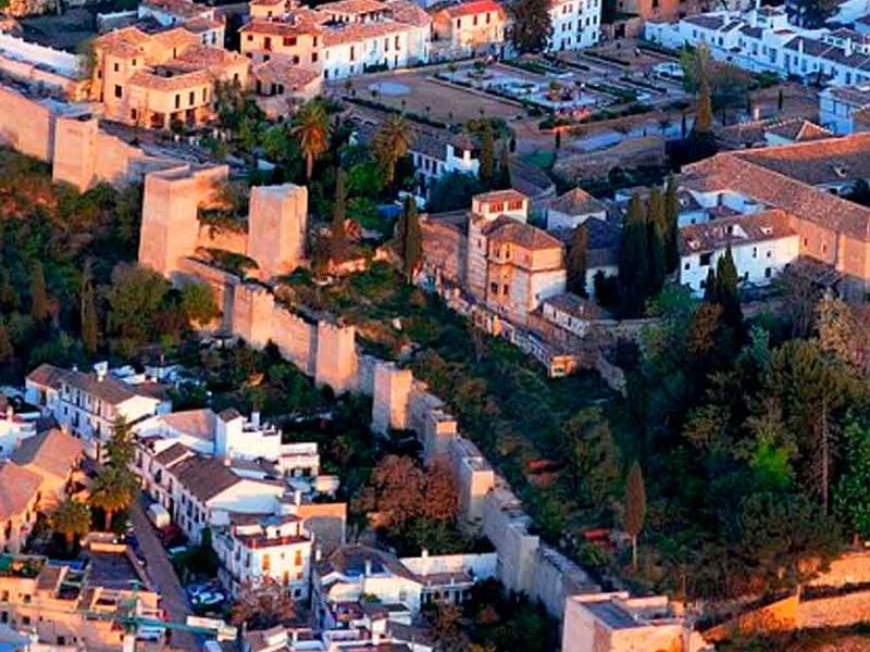 Vue sur le quartier de l'Albaicín à Grenade