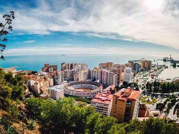 Le port et le front de mer de Malaga