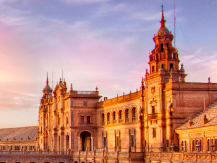 La place d'Espagne à Séville